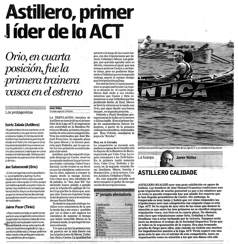 Domingo, 13 de julio de 2003. Diario DEIA.