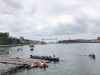 XVI Bandera Ayuntamiento de Sestao, segunda regata de la Liga Eusko Label, celebrada en Portugalete el 2 de julio de 2017.