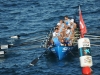 Play-Off de ascenso (primera jornada) 2018 a la Liga ACT, celebrado en Bermeo el sábado 15 de septiembre de 2018. Foto Bermeo Arraun Argazkiak.