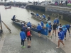 XVI Descenso del Bidasoa, celebrado en Hondarribia (Guipúzcoa), sabado 13 de febrero de 2016.