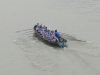 XVI Descenso del Bidasoa, celebrado en Hondarribia (Guipúzcoa), sabado 13 de febrero de 2016.