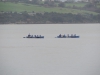 Regata de la Liga Regional de Bateles, celebrada en Camargo, el sábado 13 de febrero de 2016.