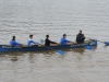 Regata de la Liga Regional de Bateles, celebrada en Camargo, el sábado 13 de febrero de 2016.