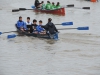 Regata de la Liga Regional de Bateles, celebrada en Camargo, el sábado 13 de febrero de 2016.